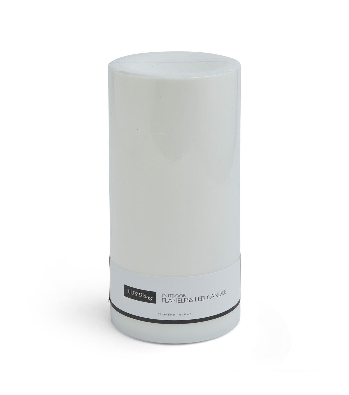 4 x 8 LED Outdoor Plastic Pillar Candle by Hudson 43