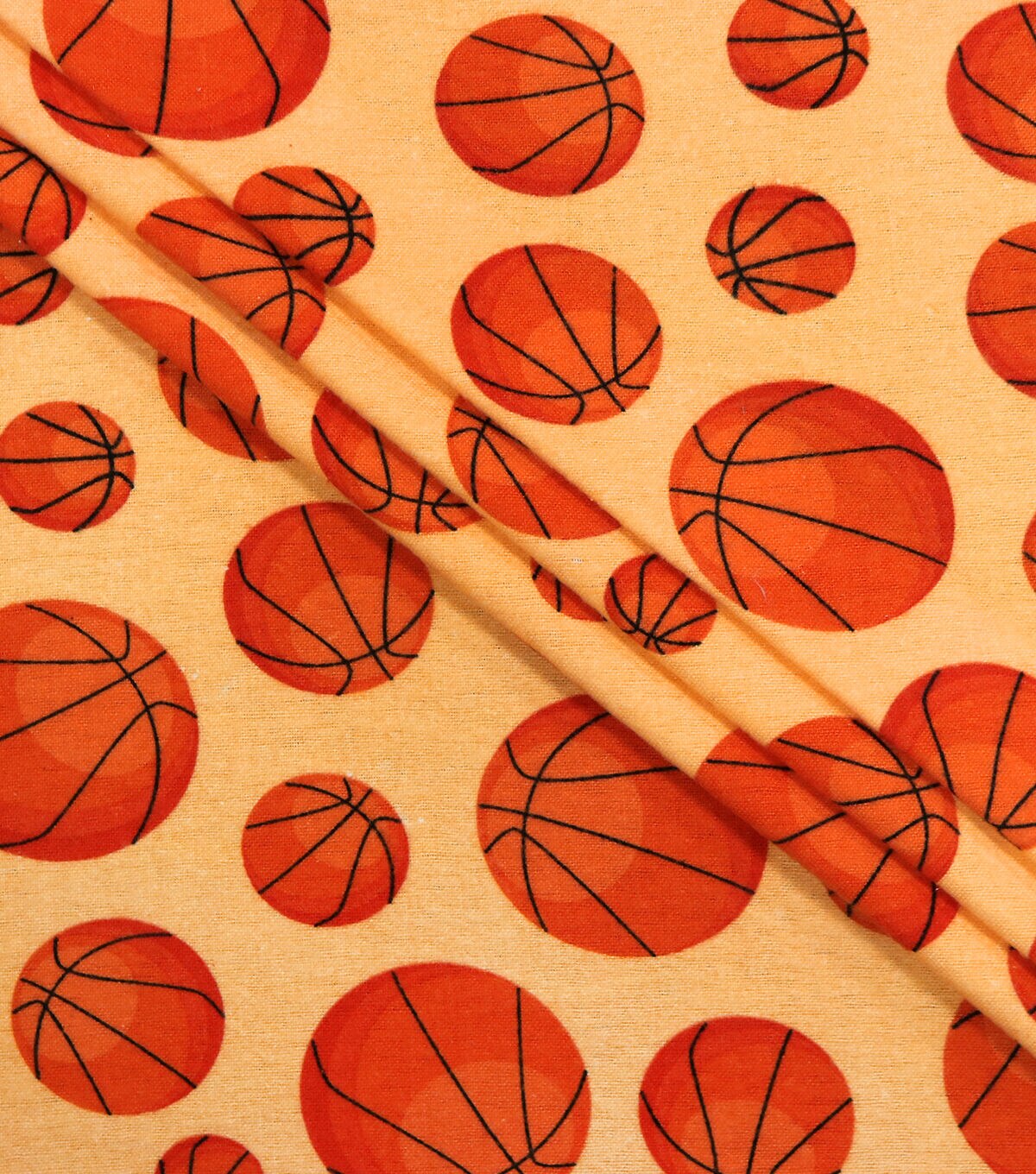 Basketball Super Snuggel Flannel Fabric