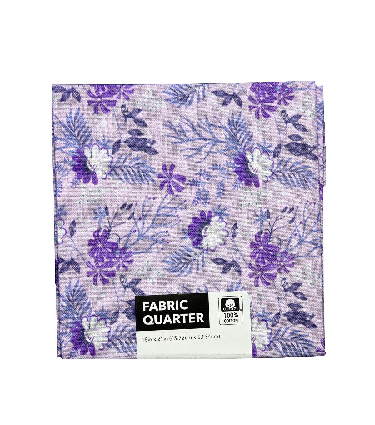 18 x 21 Purple Floral Fabric Quarter by Keepsake Calico