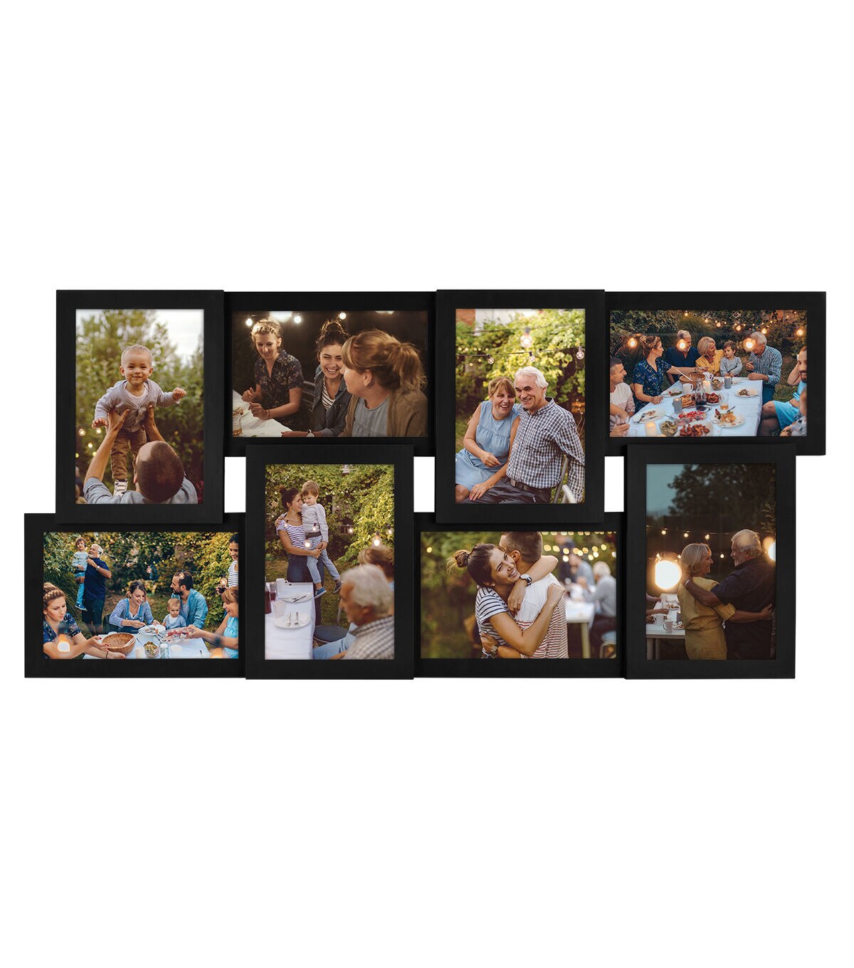 MCS Black 8 Photo Dimensional Collage Frame