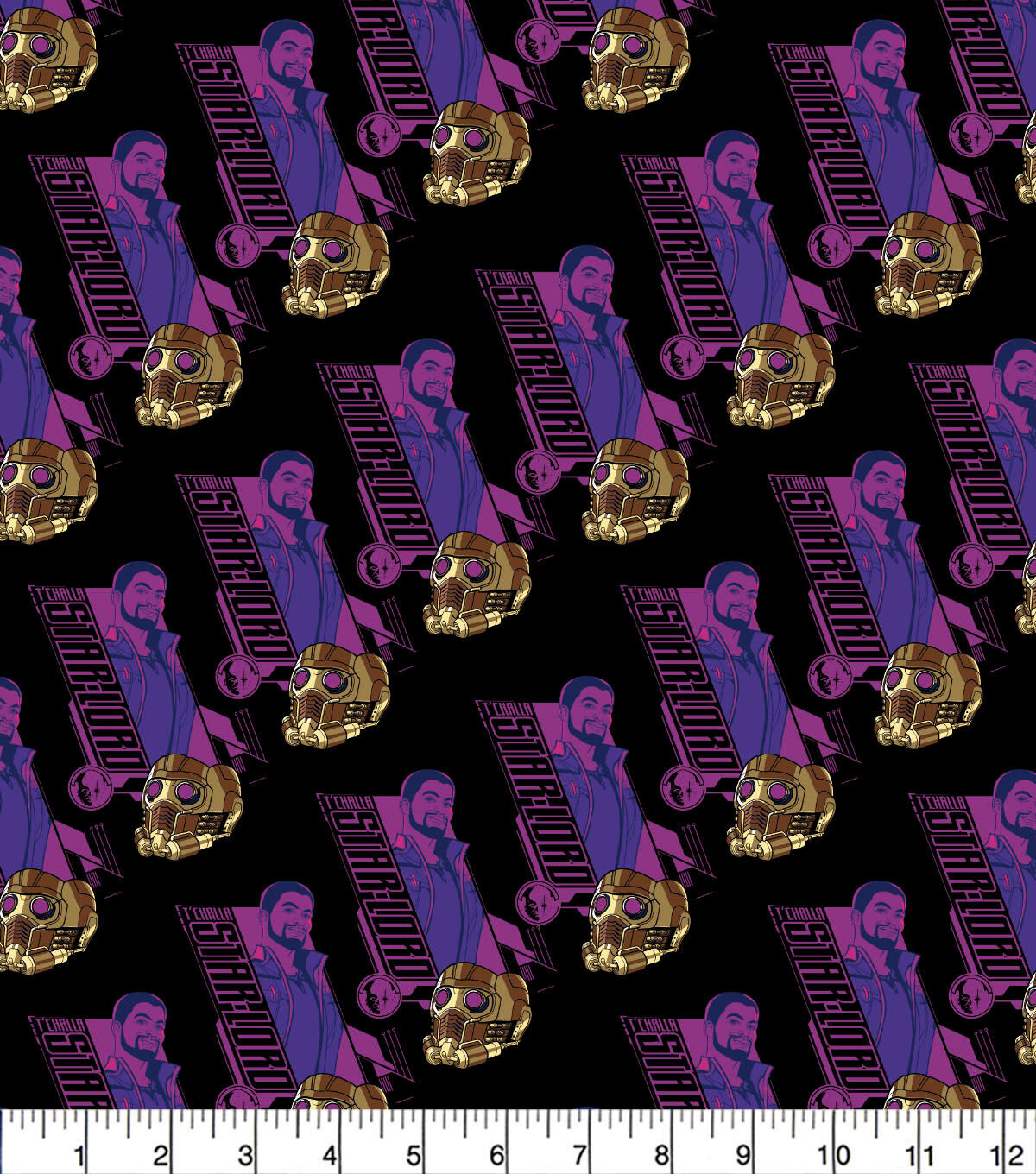 What If Tchalla Star Lord Cotton Fabric