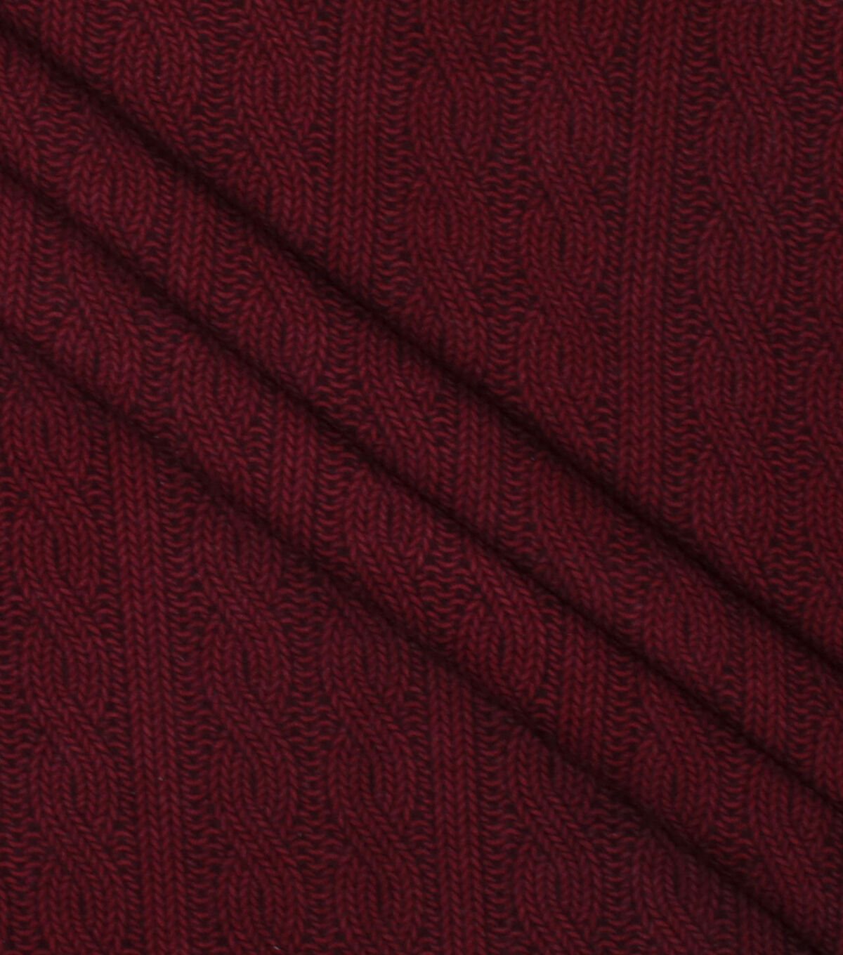 Red Knit Stitch Pattern Super Snuggle Christmas Flannel Fabric