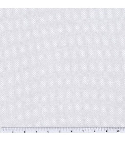 Dots on White Quilt Cotton Fabric by Keepsake Calico