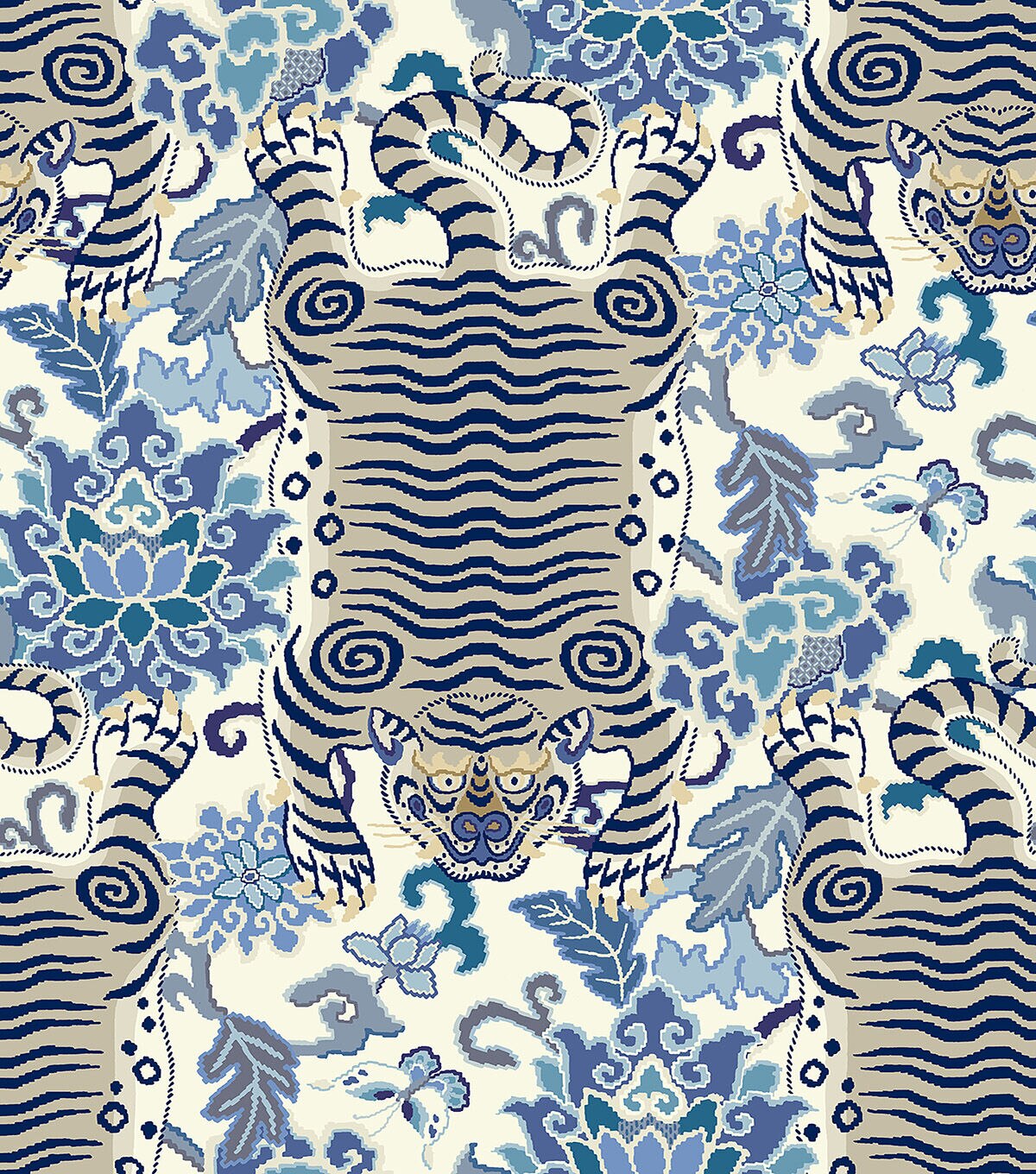 Surface Style Tiger Eye - Blue Moon Wallpaper