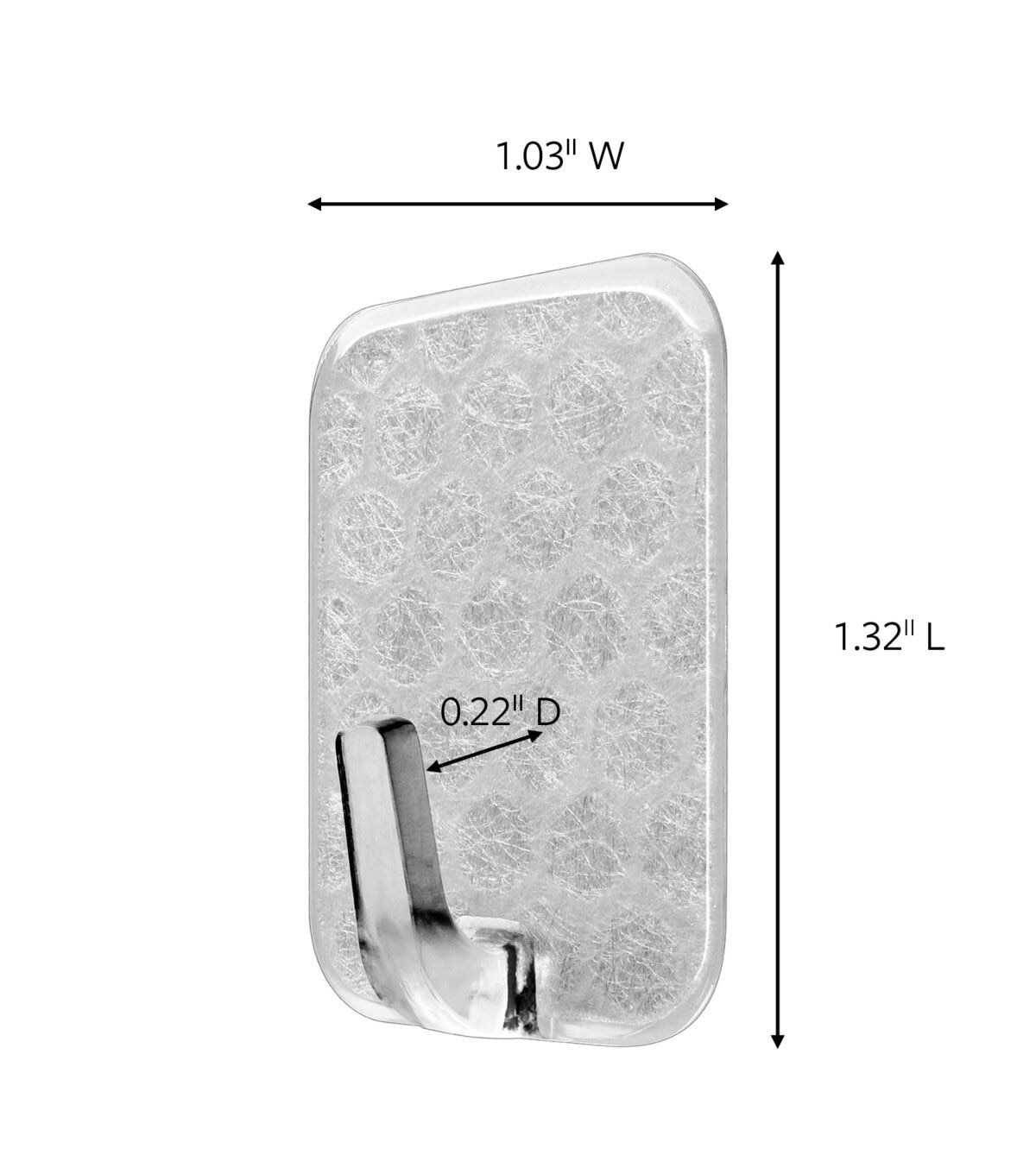 Command 0.5lb Plastic Adjustable Hooks & Strips 44ct