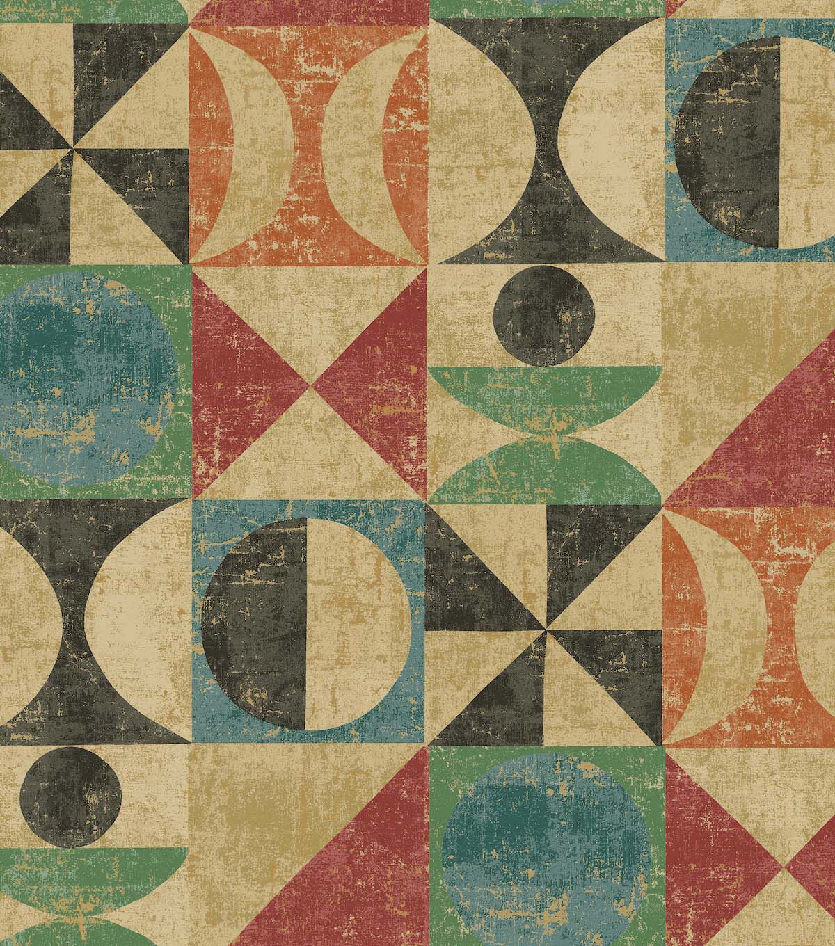 Surface Style 20.5' x 18' Noir Take Form Peel & Stick Wallpaper