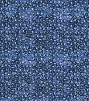 Navy Sundrenched Floral Cotton Fabric by Keepsake Calico