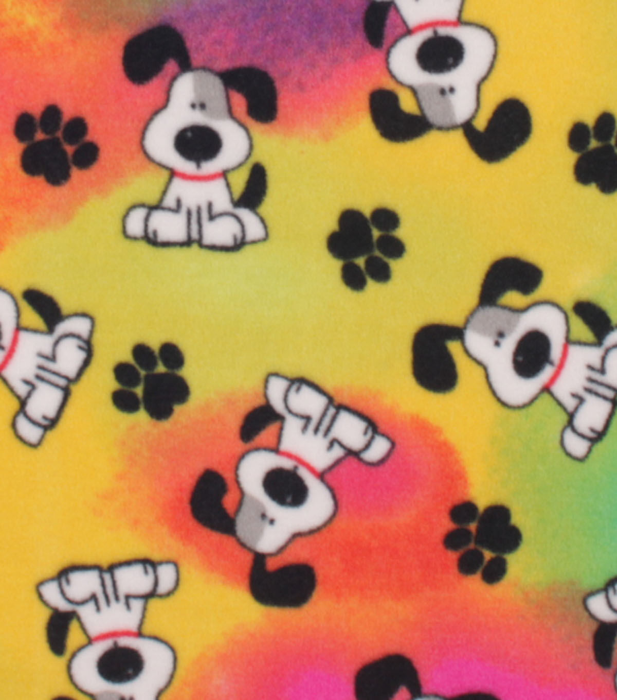 Pride Paw Prints With Dogs Anti Pill Plush Fleece Fabric