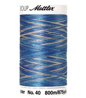 Mettler 875yd Faced Denim Polysheen Multi 40wt Thread 5ct