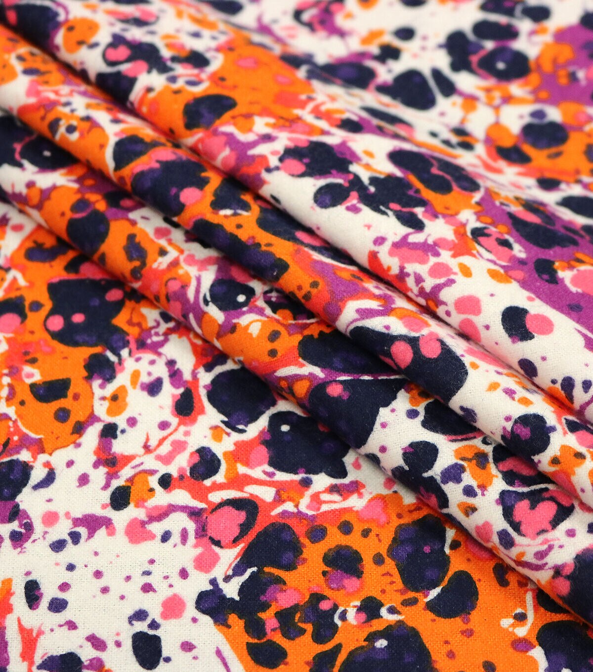 Purple Orange Oil Slick Super Snuggle Flannel Fabric