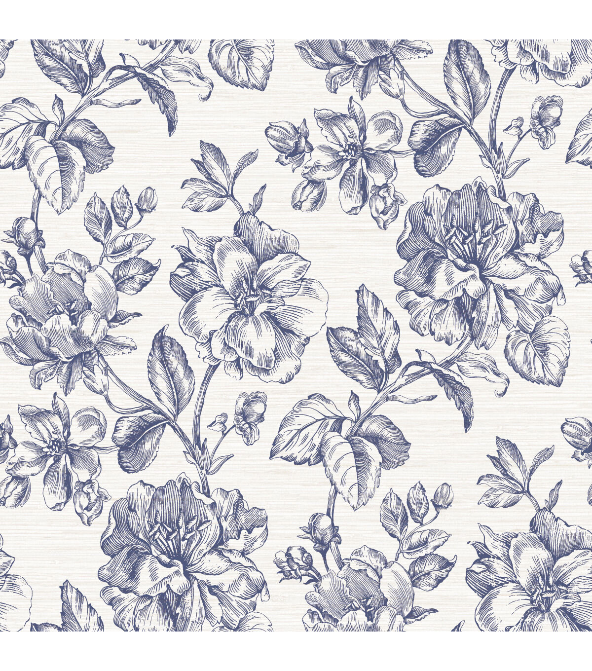 Tamara Day Flower Girl Blue Peel & Stick Wallpaper By Roommates