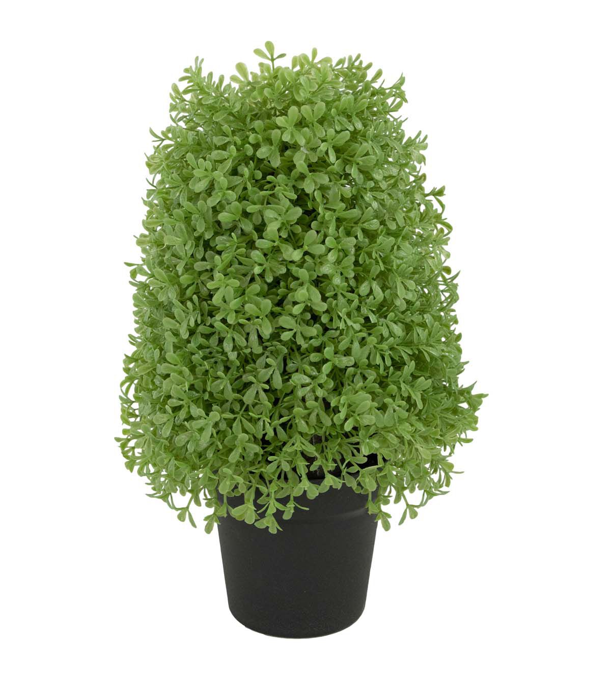 Northlight 15 Green Boxwood Cone Topiary Tree With Round Pot
