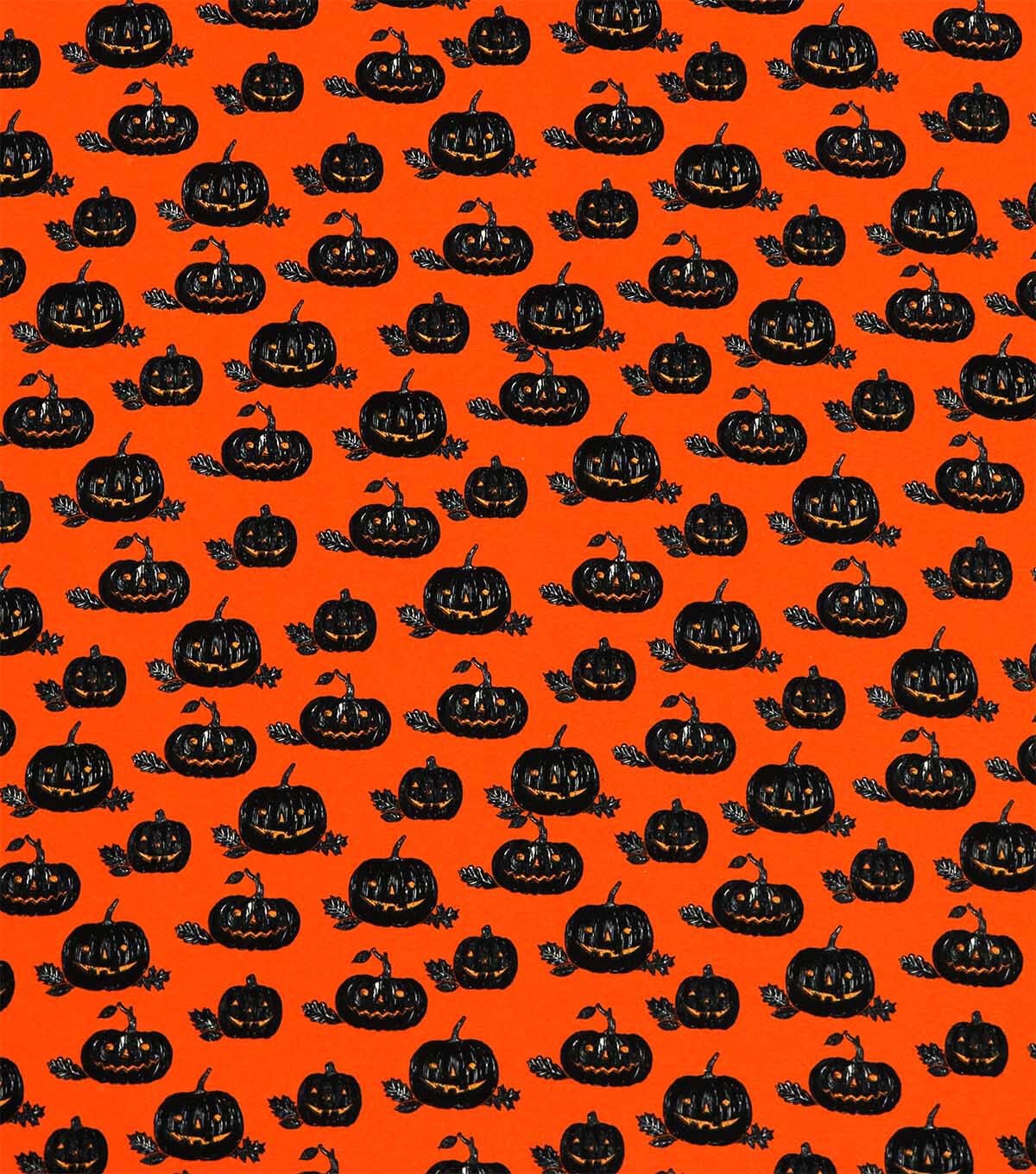 Jack O Lanterns On Orange Super Snuggle Flannel Fabric