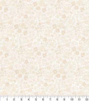 Fabric Traditions Cream Floral Cotton Fabric by Keepsake Calico