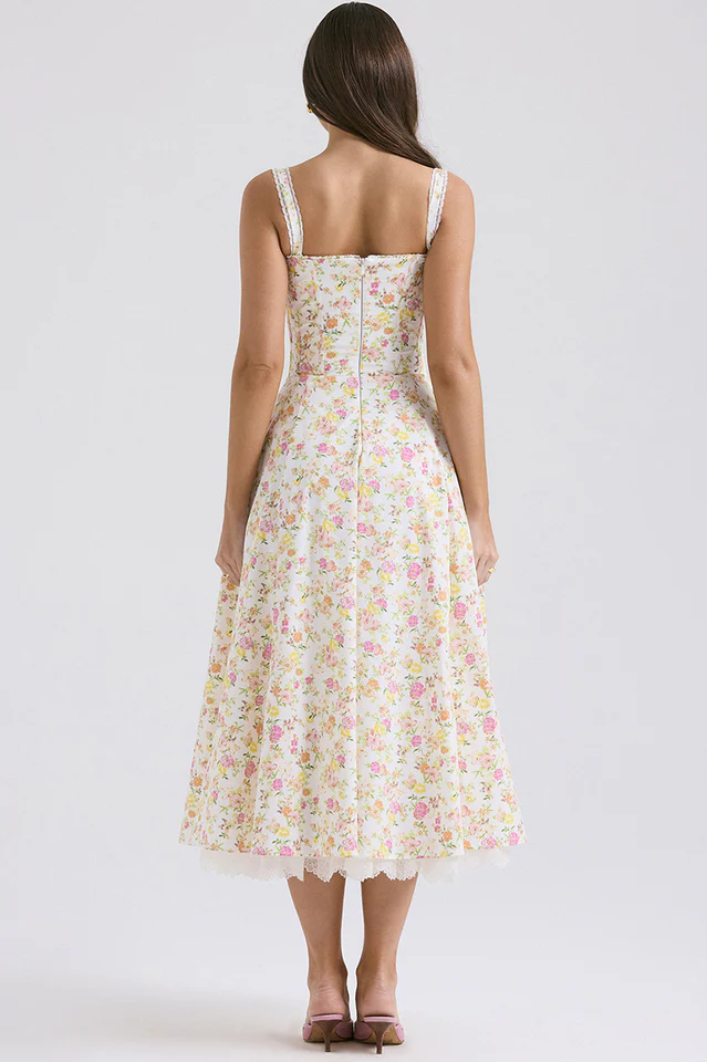 Rosalee Print Cotton Sundress