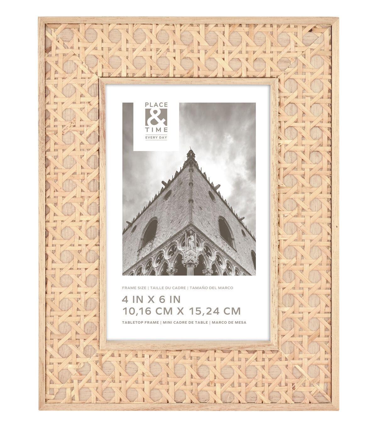 4 x 6 Wood Tabletop Picture Frame With Canning by Place & Time