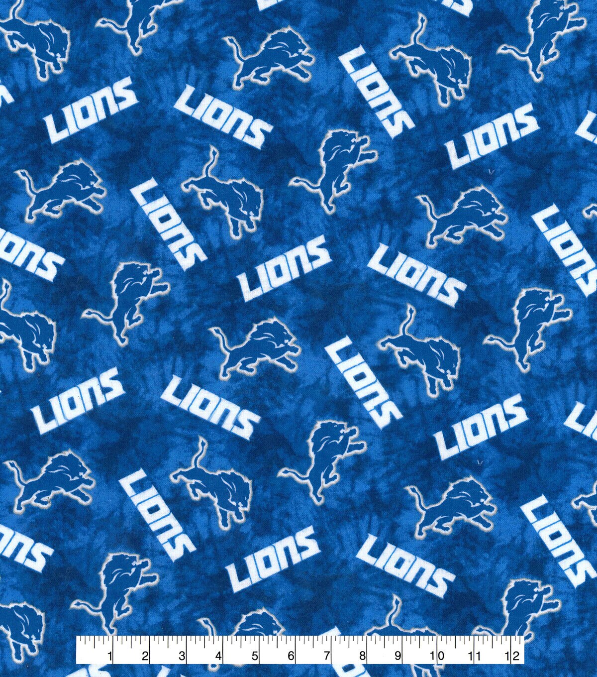 Fabric Traditions NFL Detroit Lions Tie Dye Flannel