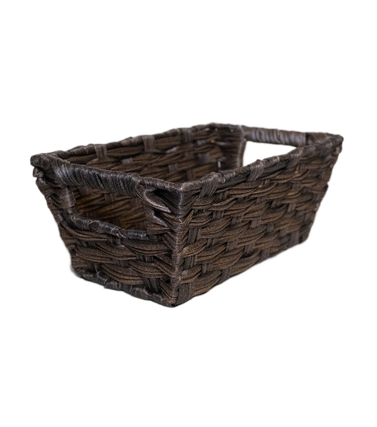 11 Dark Brown Wicker Basket