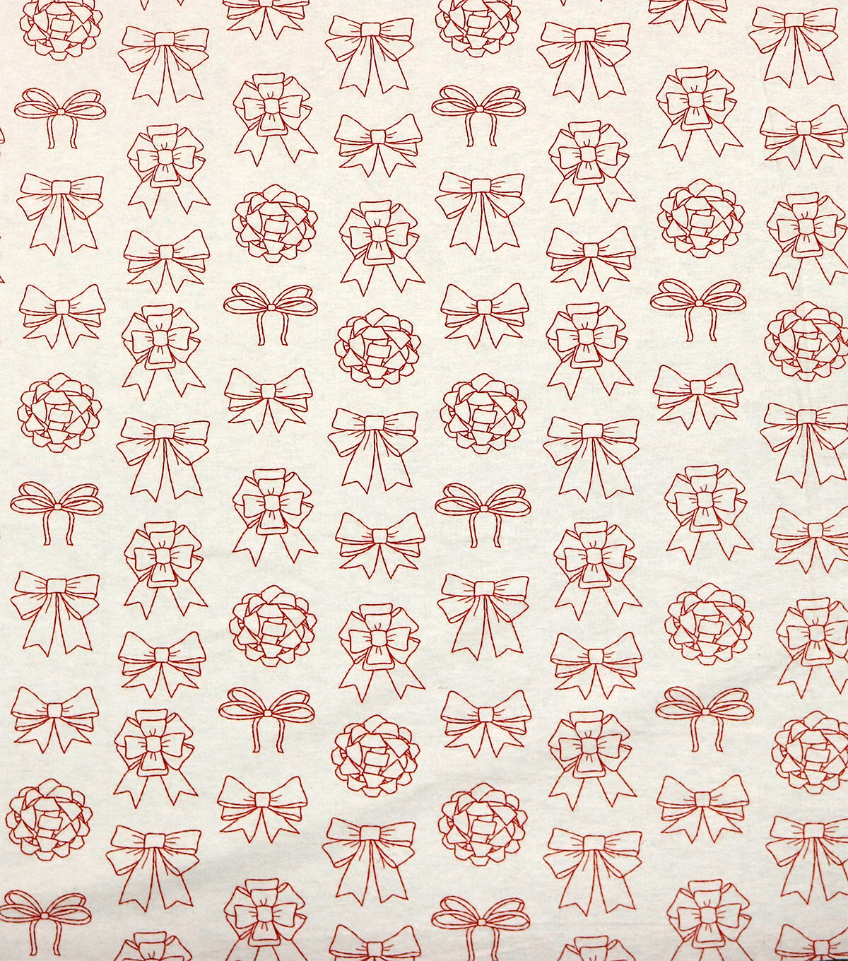 Red Bows Super Snuggle Christmas Flannel Fabric