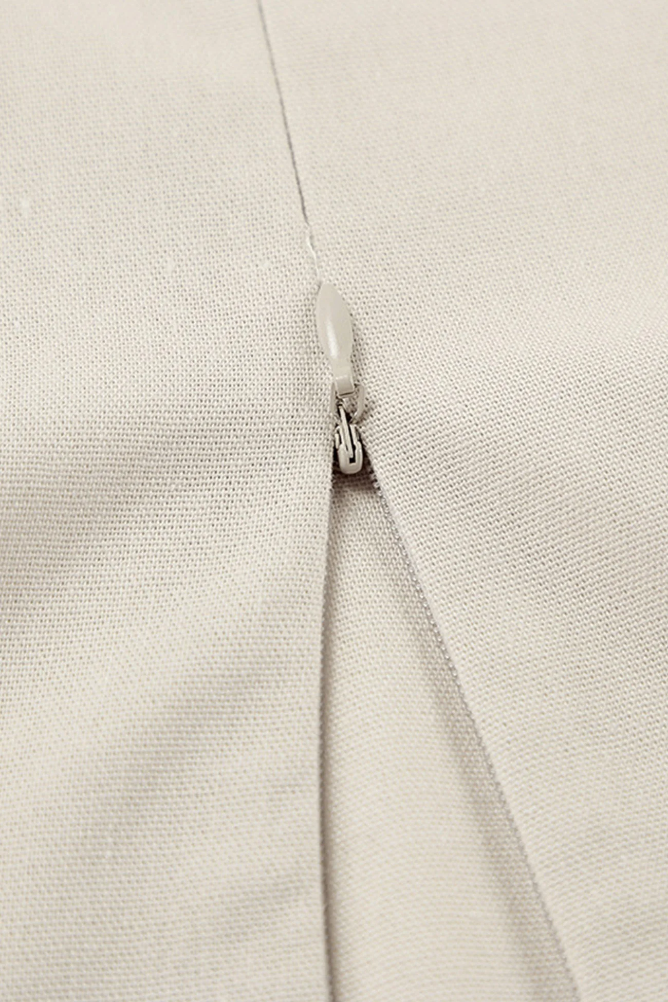 Spaghetti Straps A-line Cotton Linen Dress