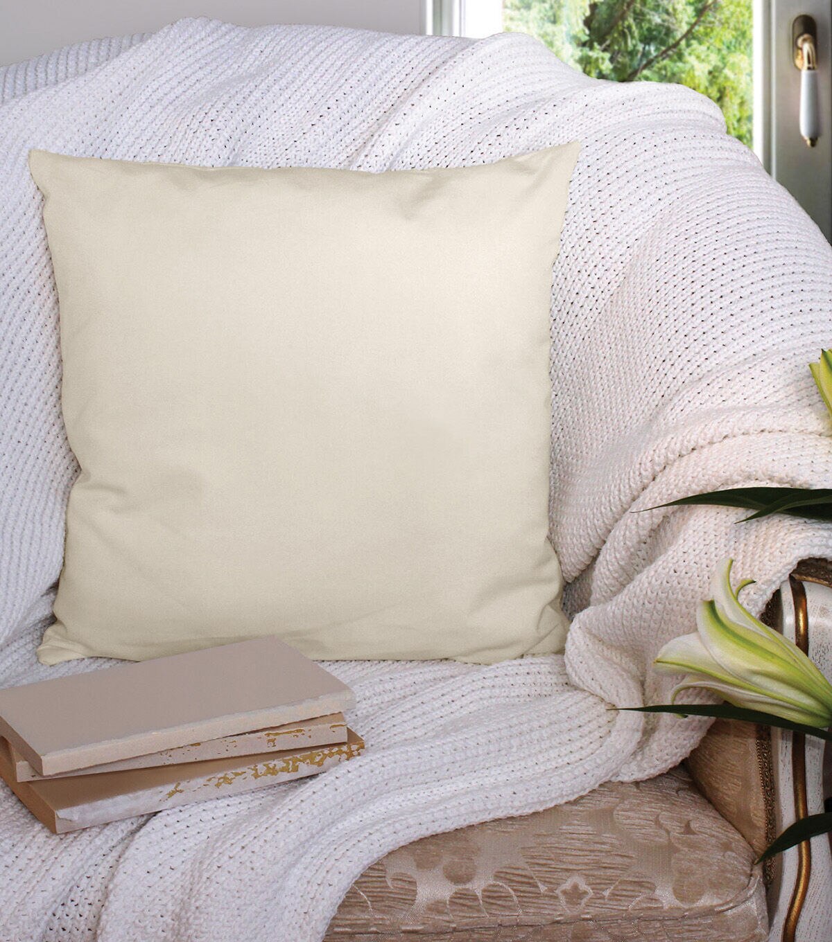 Blank Decorating Pillow 2pcs Natural
