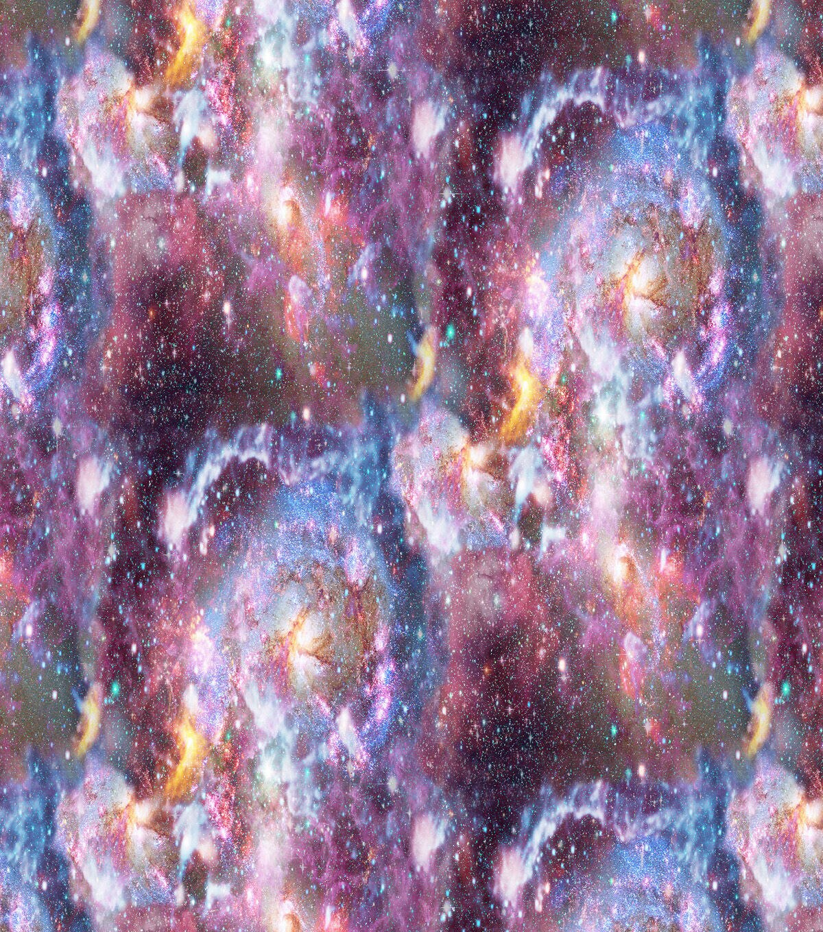 Novelty Cotton Photo Real Fabric Bright Space