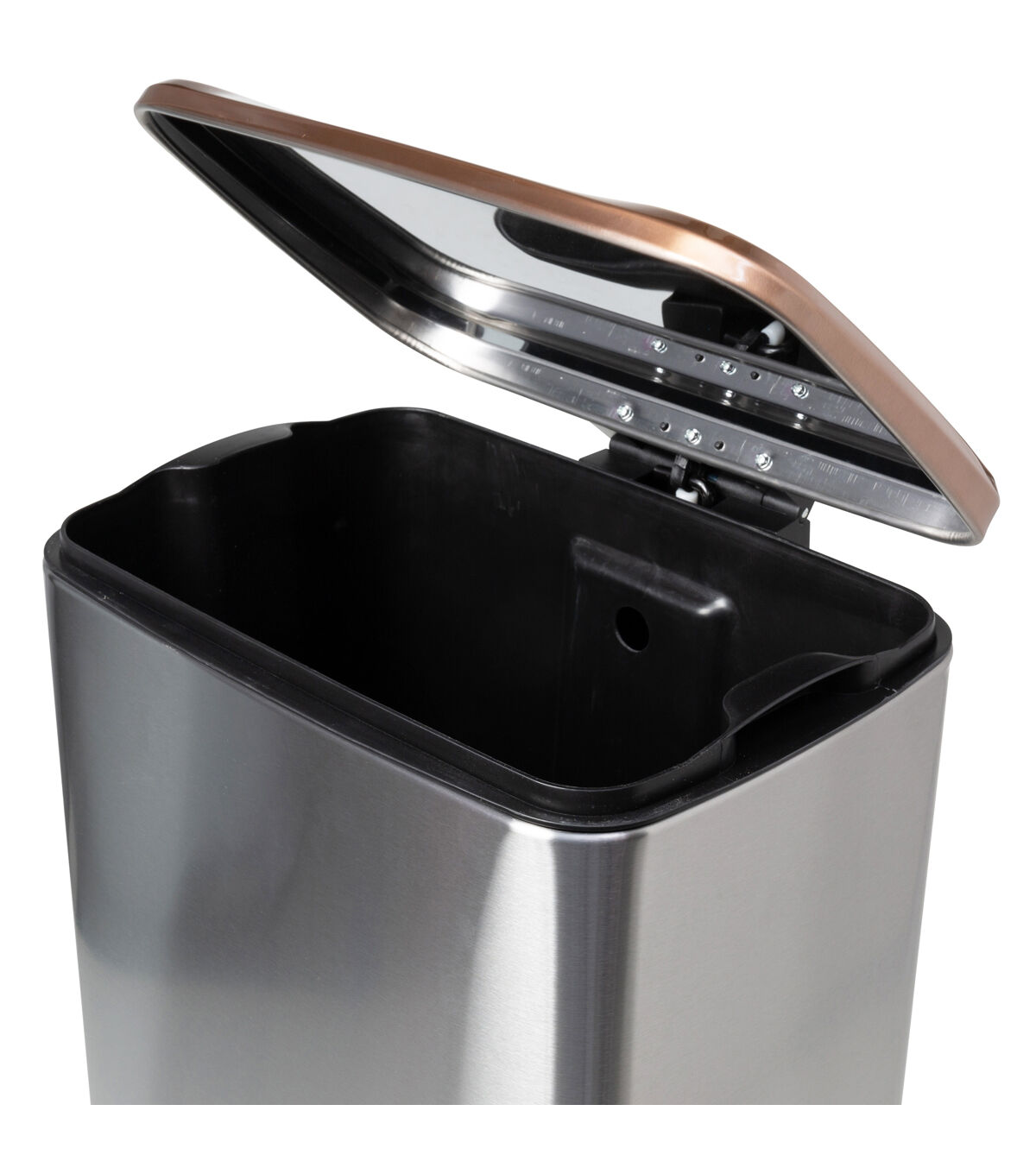 Honey Can Do 13.5 x 24 Rose Gold Stainless Steel Step Trash Cans 2ct