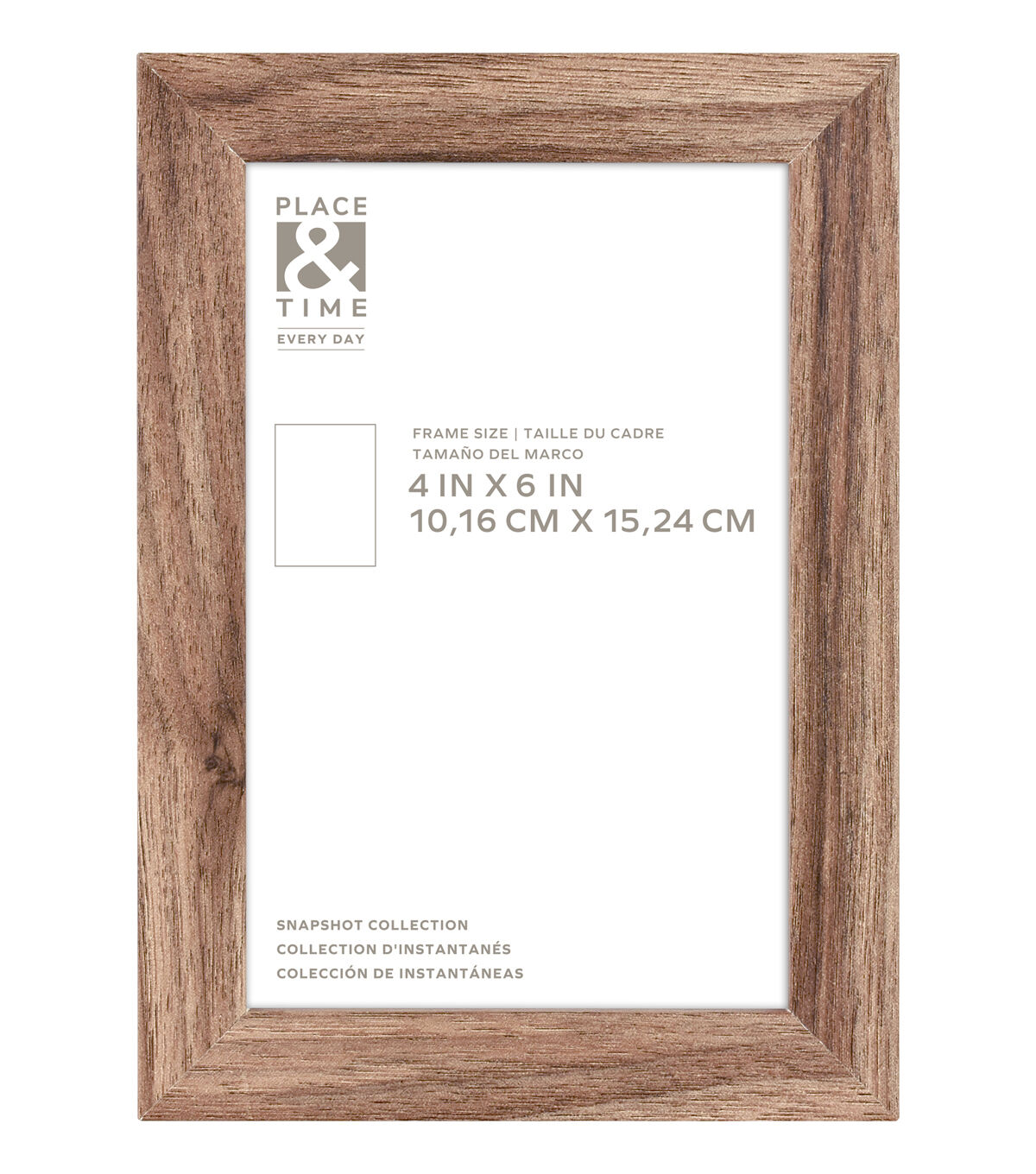 4 x 6 Snapshot Walnut Wall Frame by Place & Time