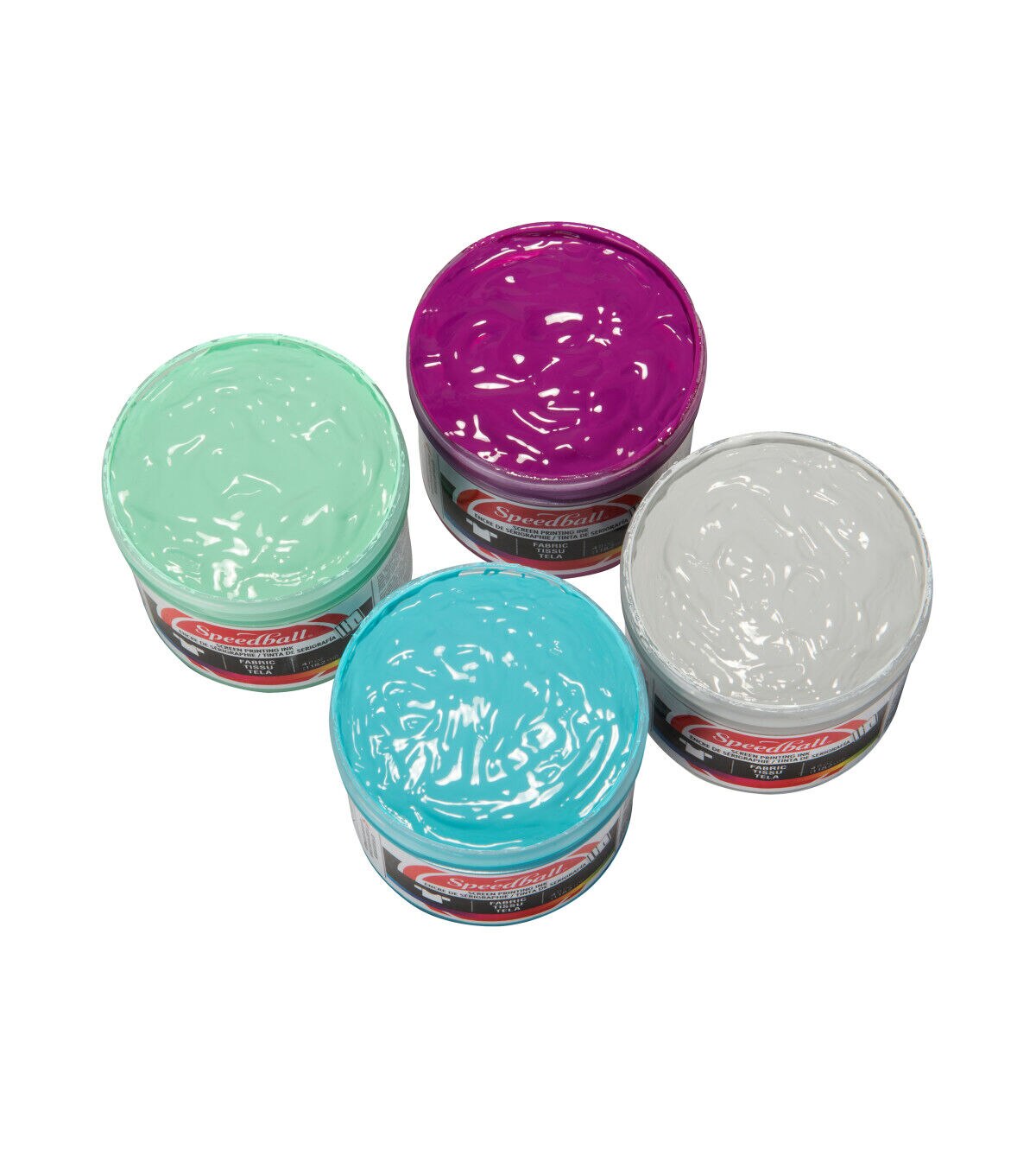 Speedball 4ct Energy Fabric Screen Printing Ink Starter Set