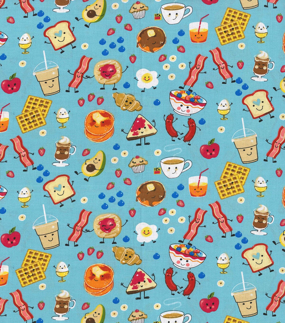 Fabric Traditions Novelty Cotton Fabric Breakfast Fun