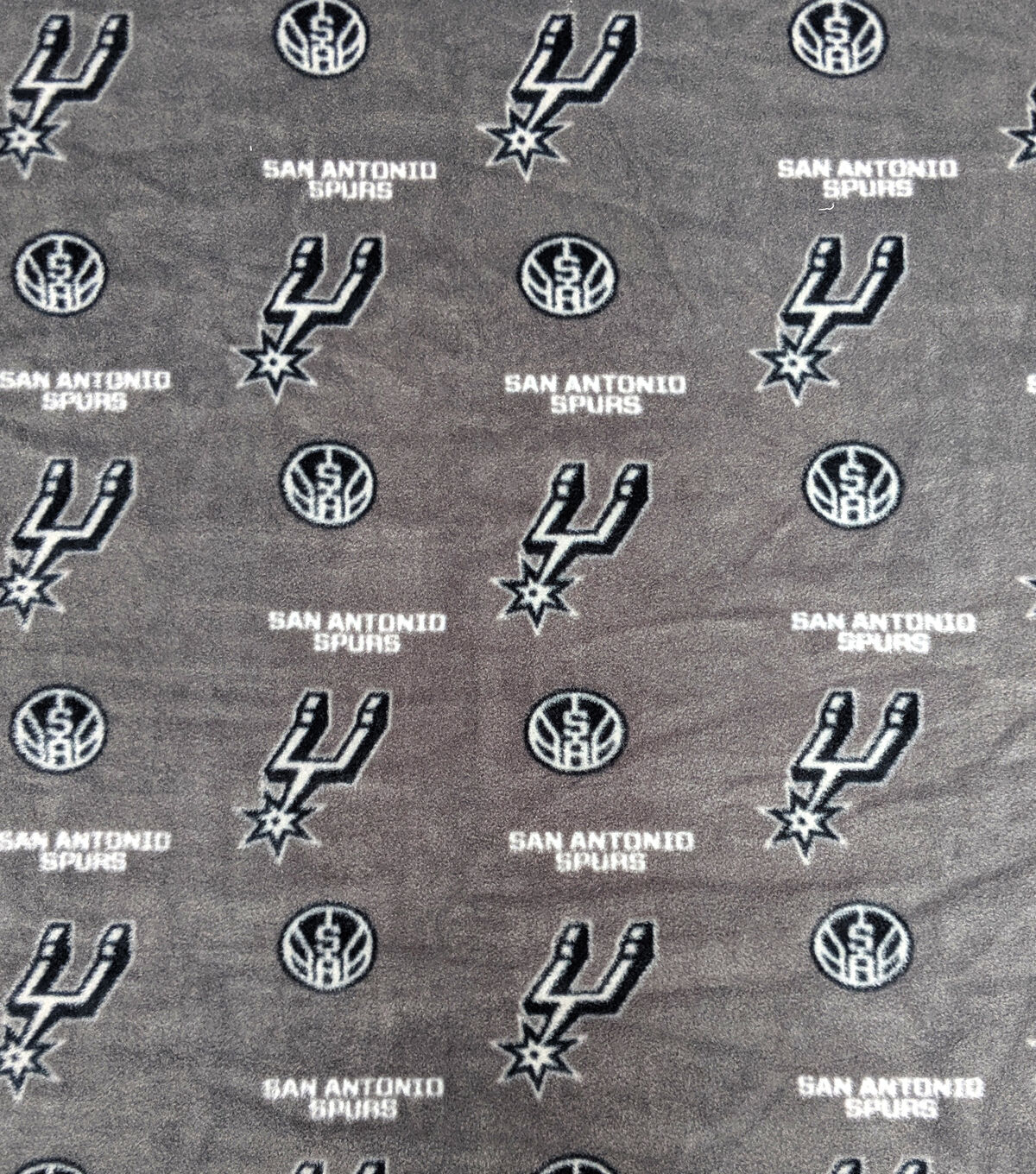 San Antonio Spurs Fleece Fabric Allover