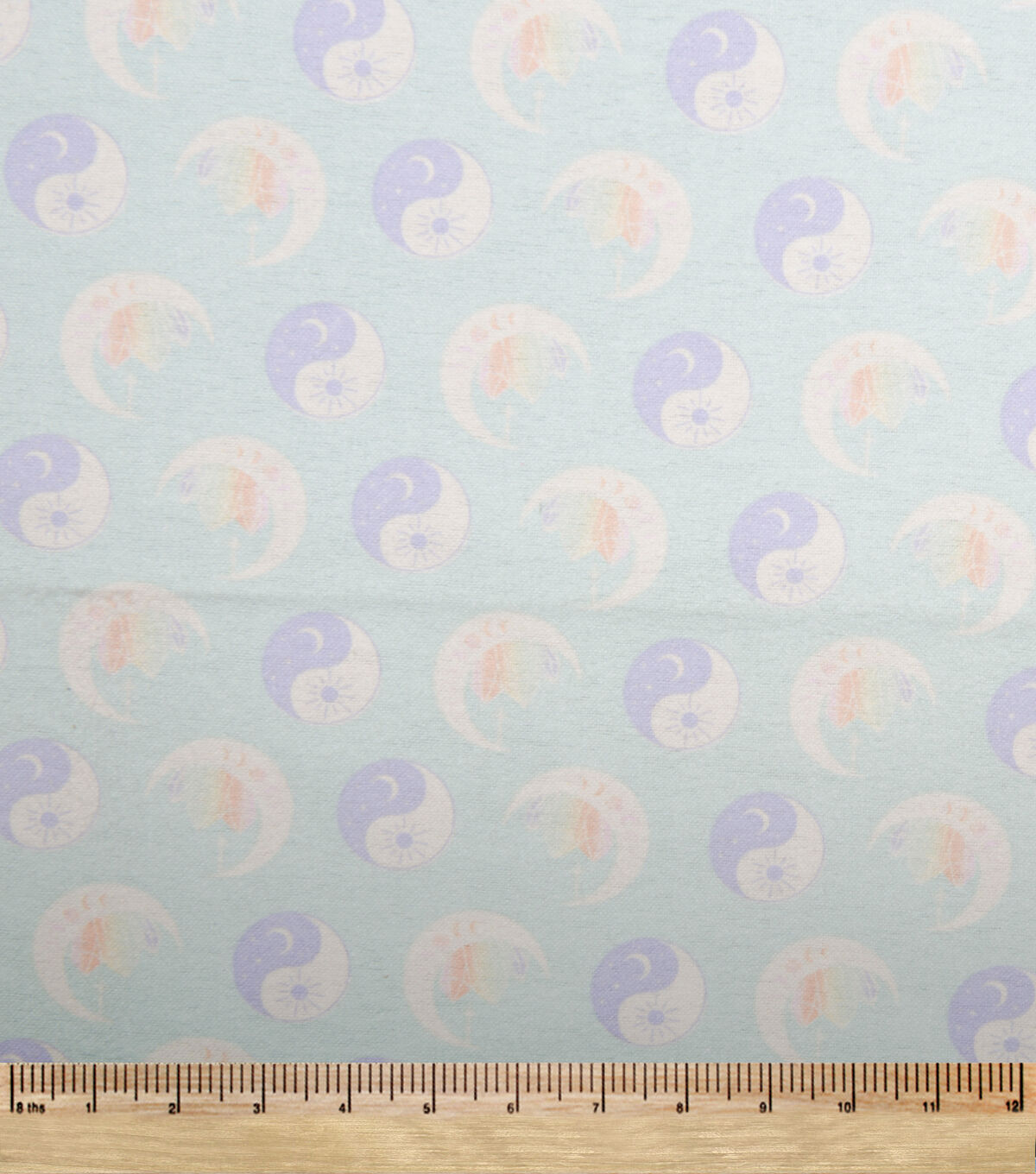 Moon Yin Yang Toss Super Snuggle Flannel Fabric
