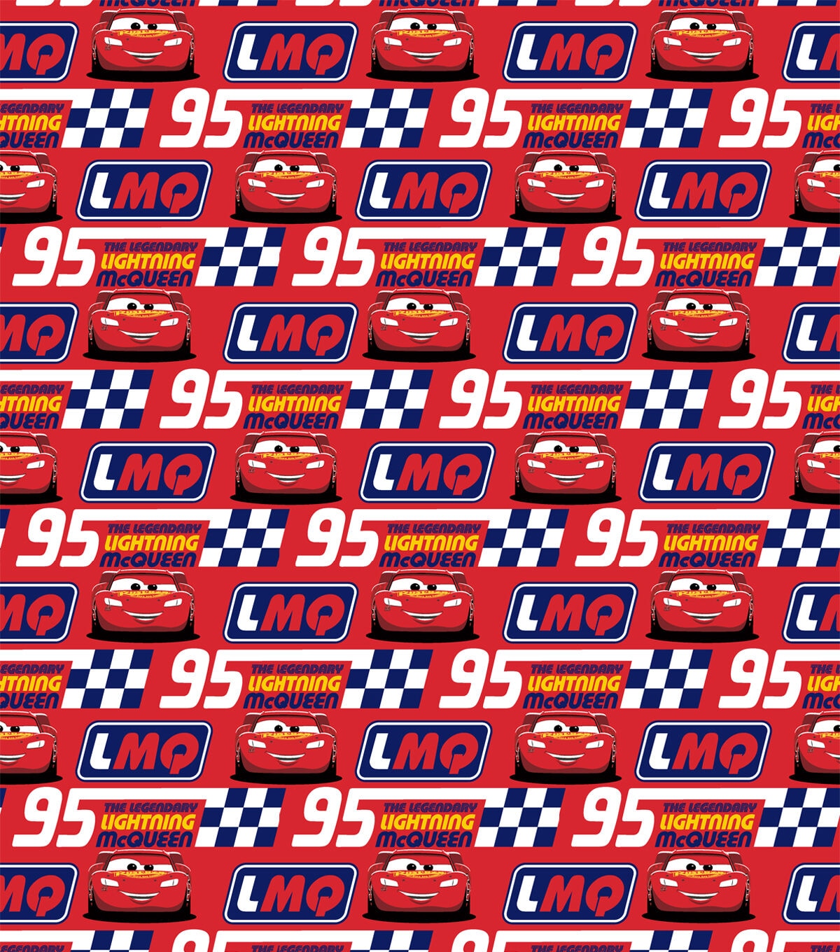 Cars Legendary Mcqueen Disney Cotton Fabric