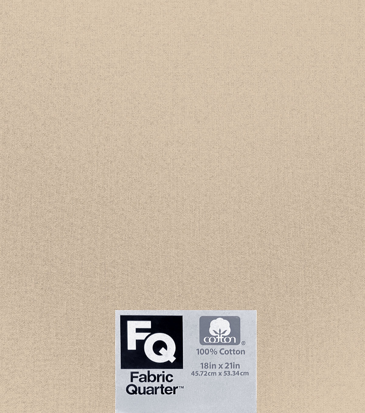 Cream 1 Piece Cotton Fabric Quarter