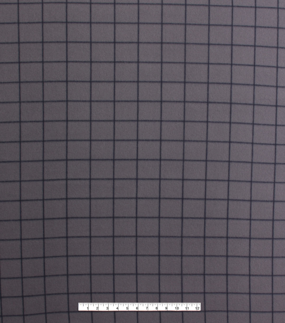 Fashion Gray Grid Blizzard Fleece Fabric