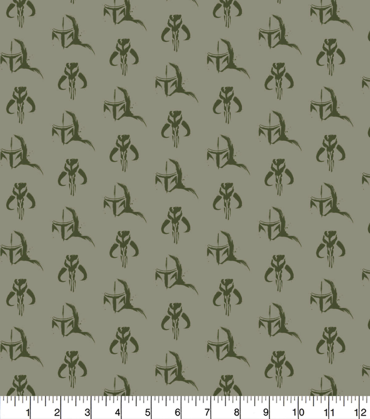 Star Wars Cotton Fabric Mando Distressed Icon