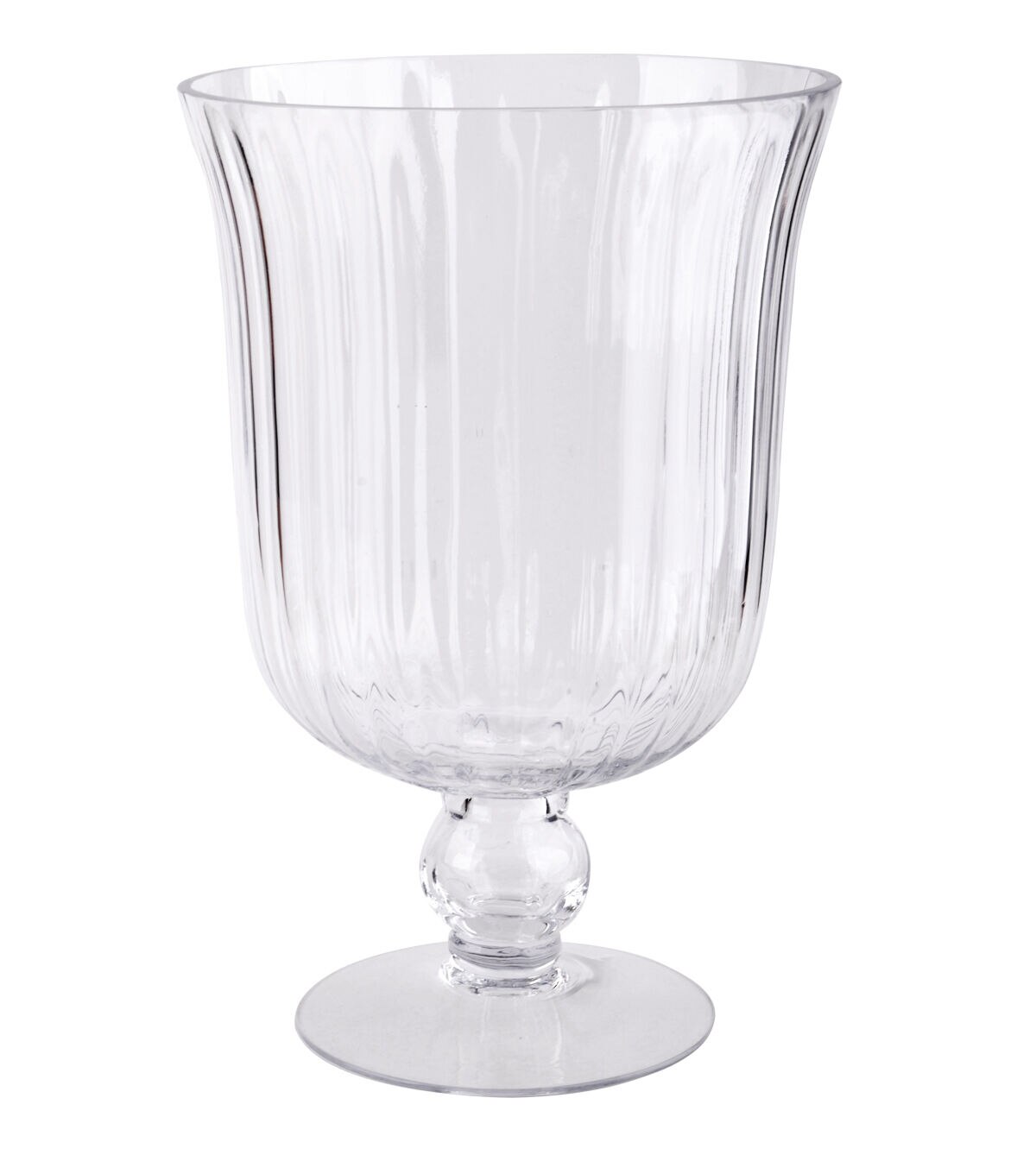 13'' Clear Footed Glass Vase by Bloom Room
