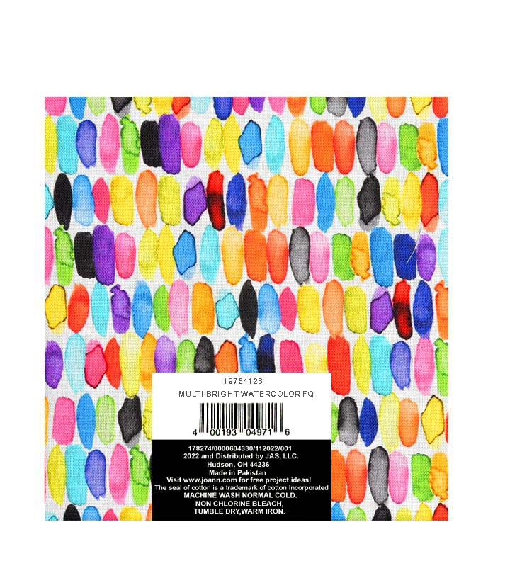 18 x 21 Watercolor Quilt Cotton Fabric Quarter by Keepsake Calico