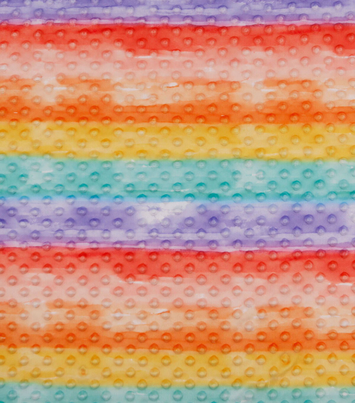 Soft & Minky Rainbow Ombre Dot Fleece Fabric