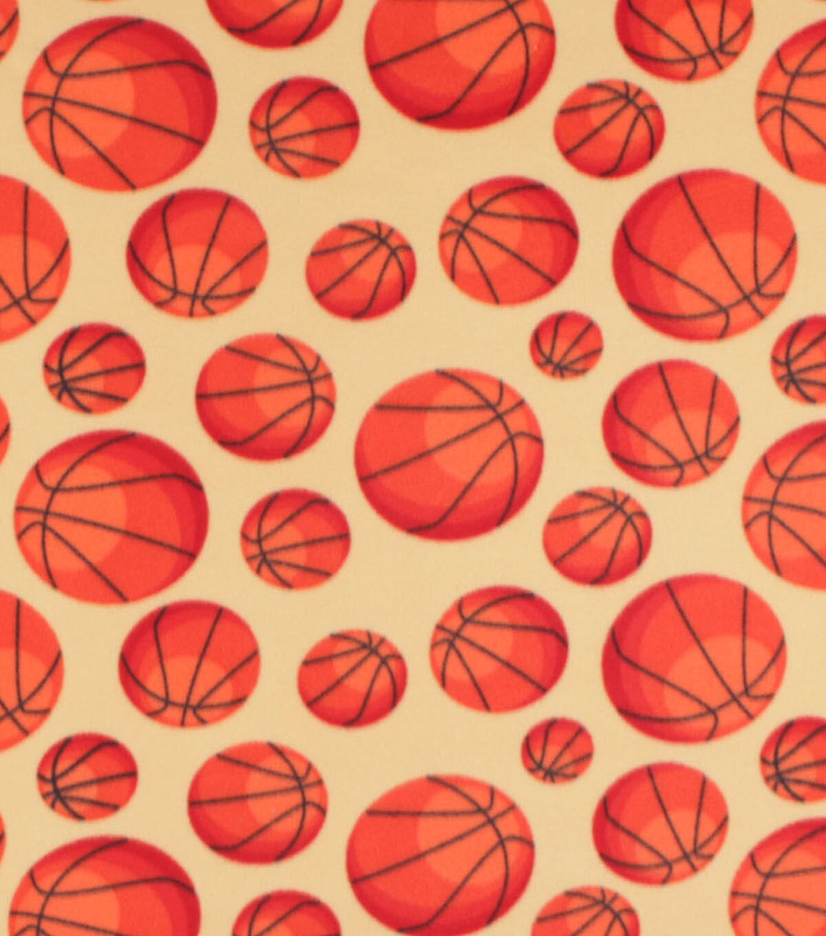 Basketball Blizzard Fleece Fabric