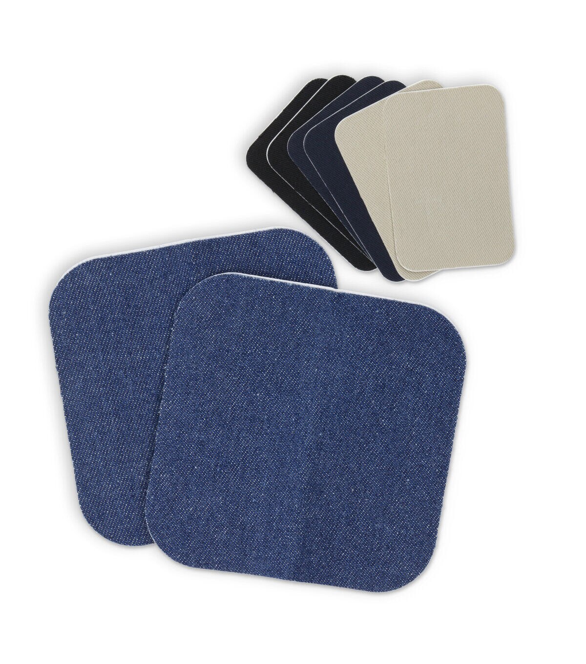 Dritz 8ct Multicolor Assorted Self Stick Denim & Twill Patches