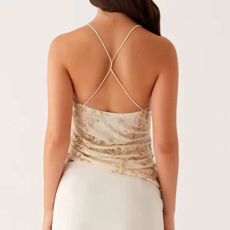 Bead Blast Halter Top