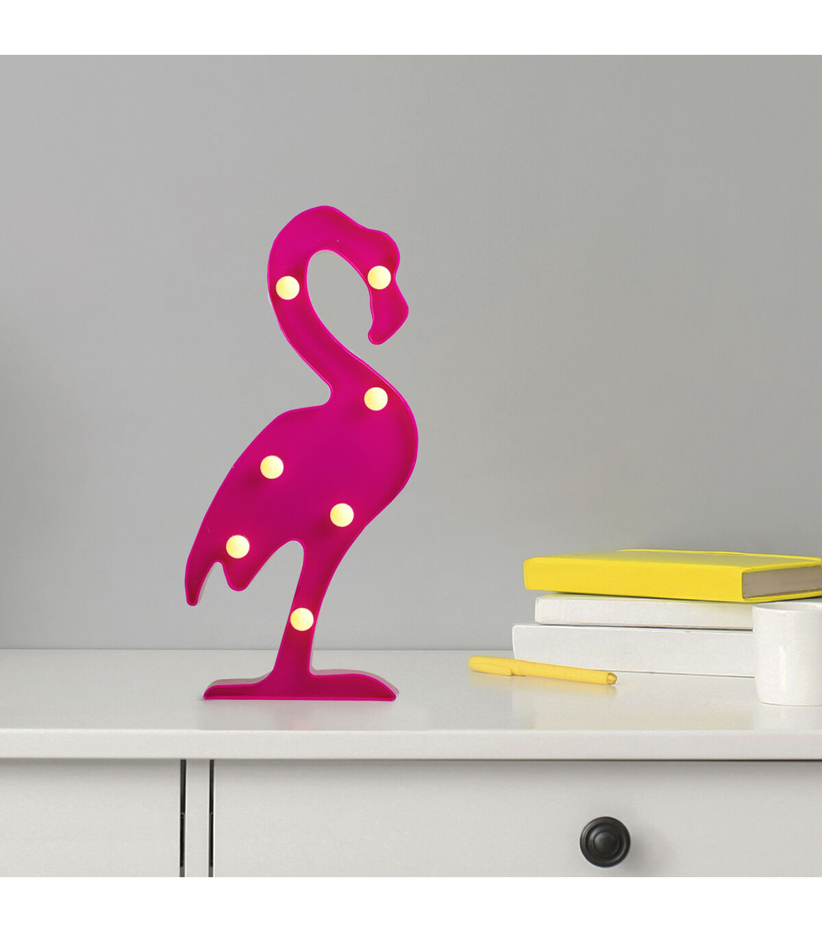 Northlight 11.75 Pink Flamingo LED Marquee Wall Sign