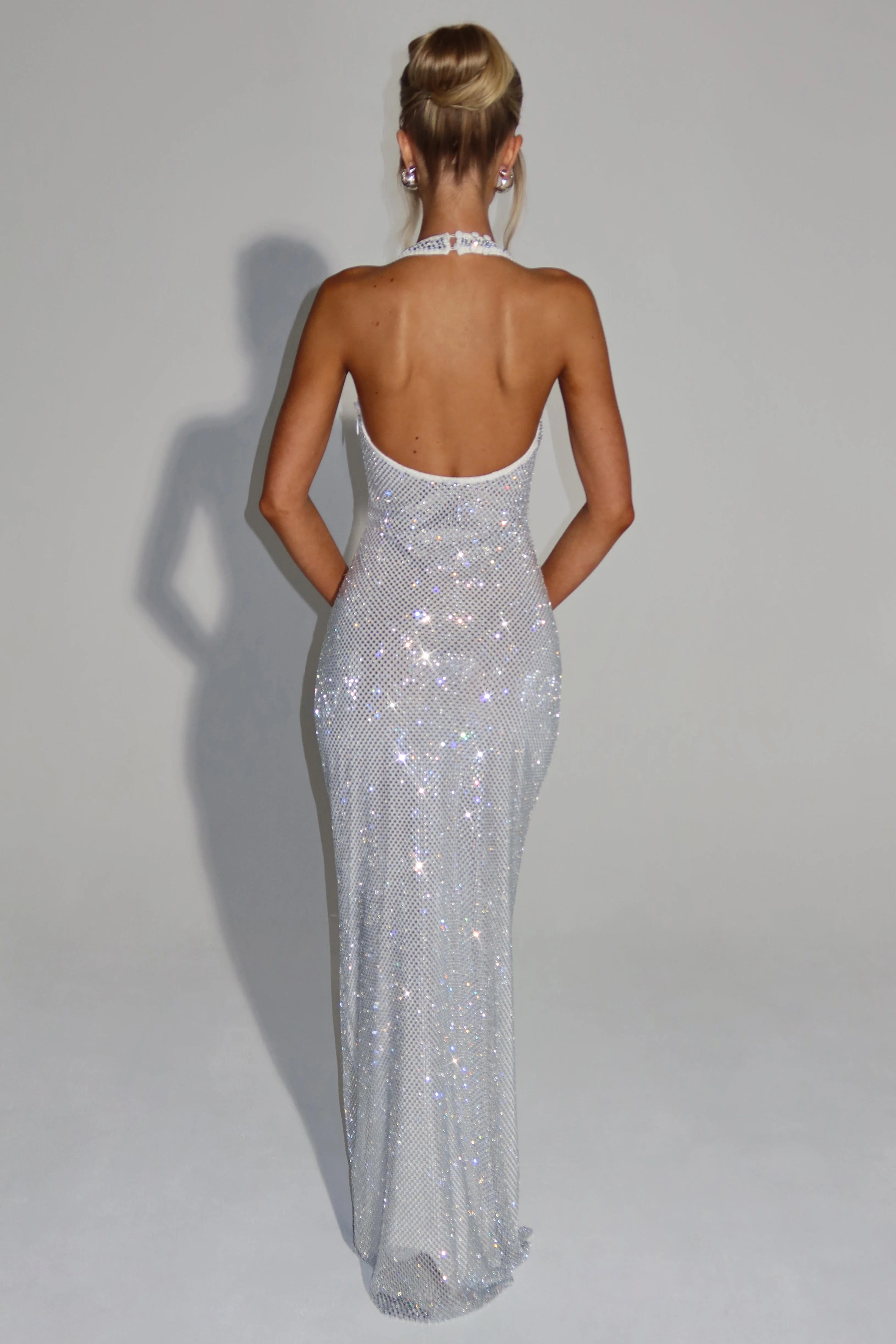 THE OPALINE MAXI DRESS - OPAL WHITE