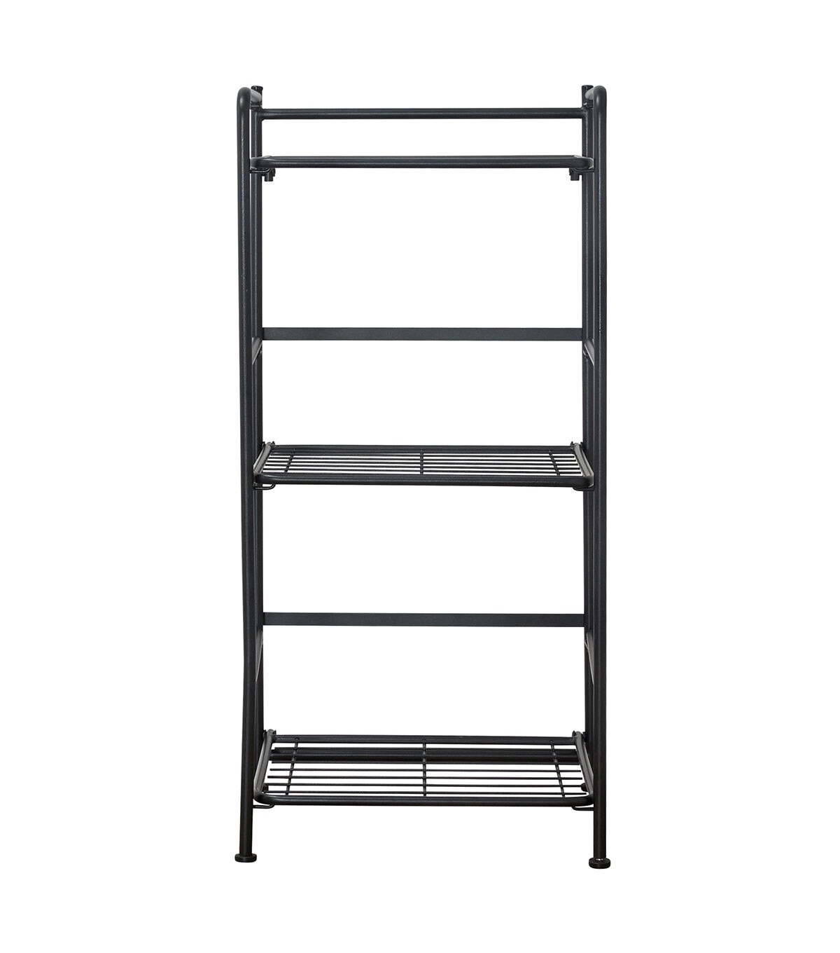 FlipShelf Black 3 Tier Metal Narrow Shelving Unit