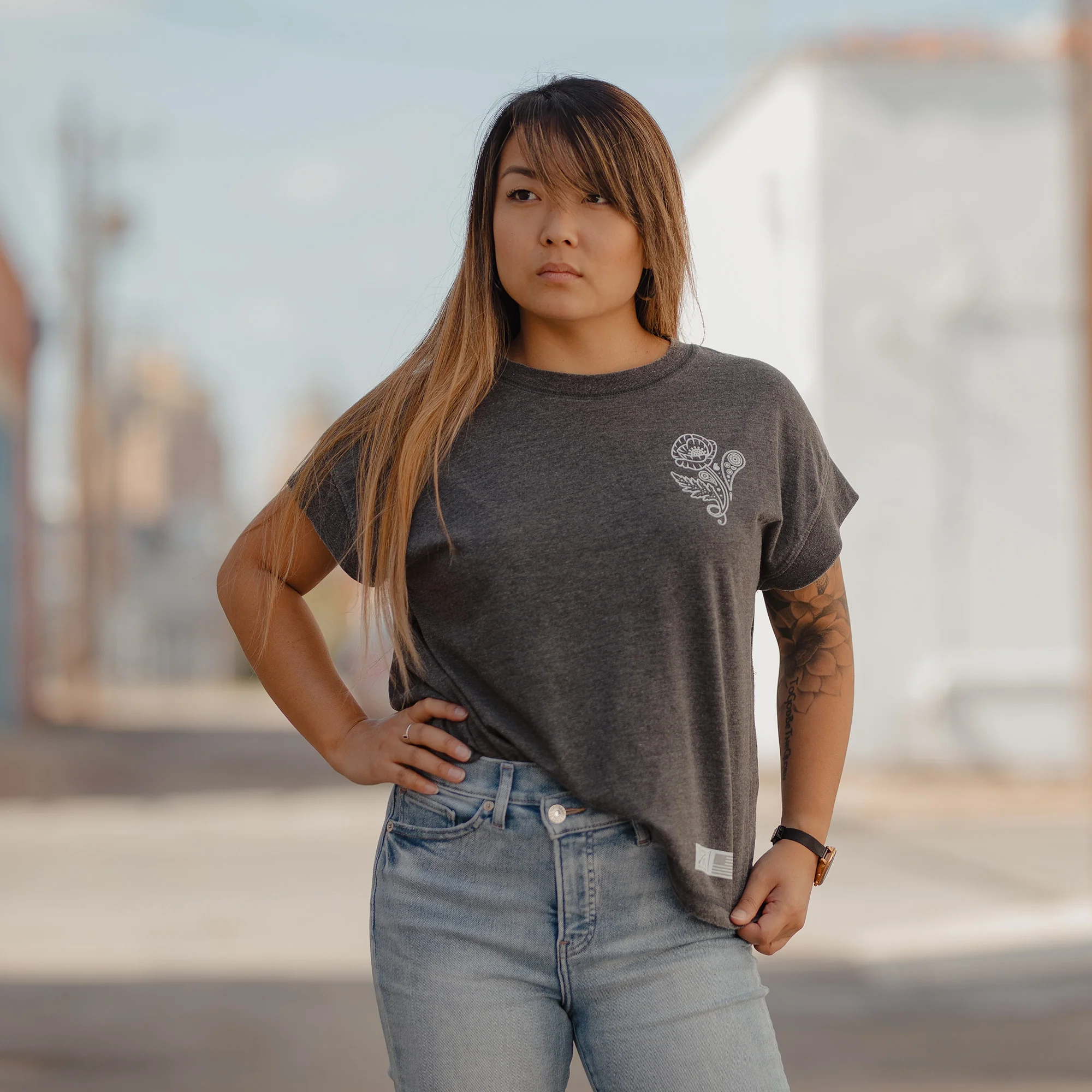 Women's Death Paisley Vintage Fit T-Shirt - Washed Black