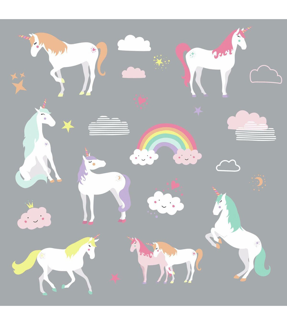 RoomMates Unicorn Magic Peel And Stick Wall Decals