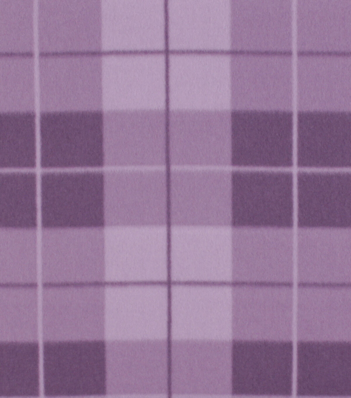 Purple Box Plaid Blizzard Prints Fleece Fabric