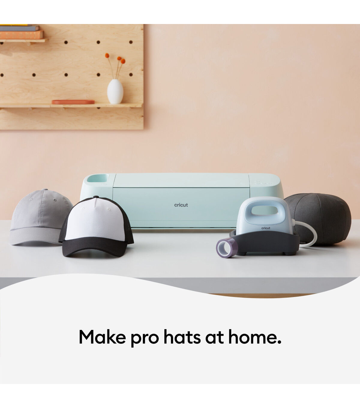 Cricut 3pk Black & White Polyester Trucker Hats With Mesh Back