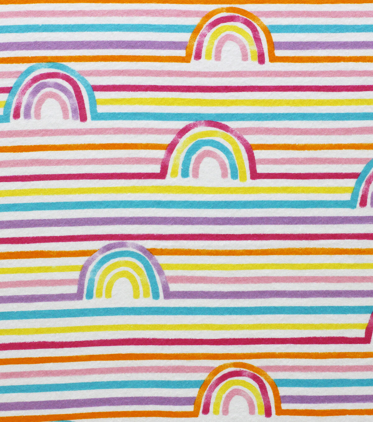 Linear Rainbow Super Snuggle Flannel Fabric